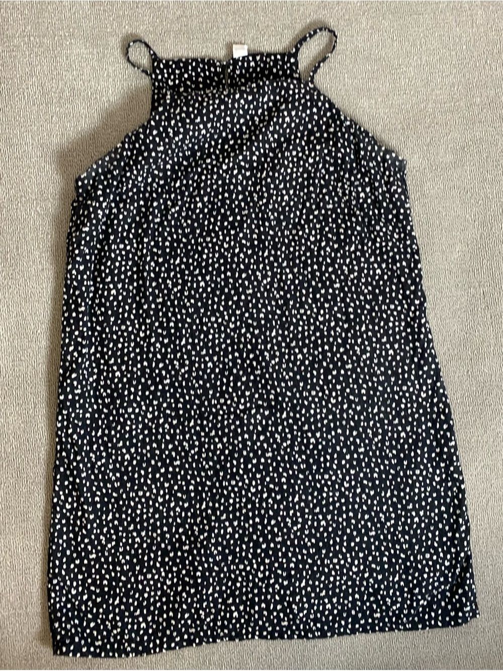 Black & White Small Cheetah Print Spaghetti Strap Mini Dress- Summer Casual